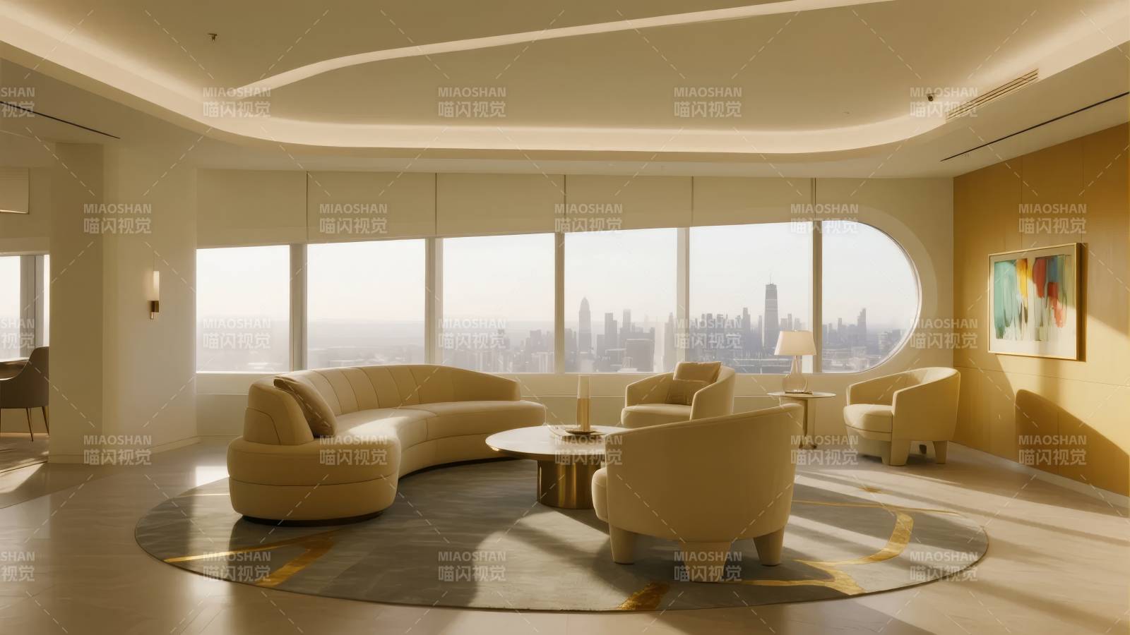 现代客厅观景窗图片