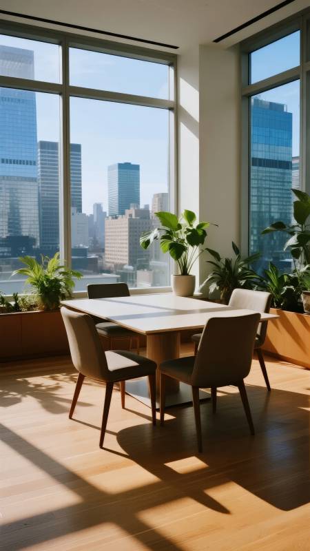 都市阳光餐桌图片