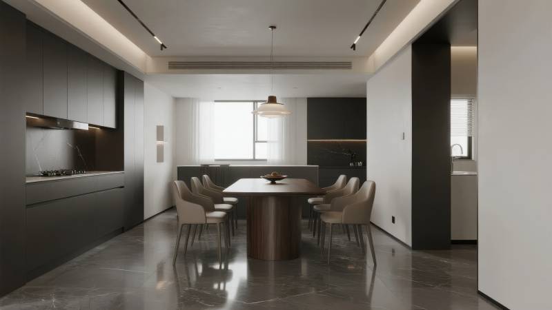 现代简约厨房餐厅图片