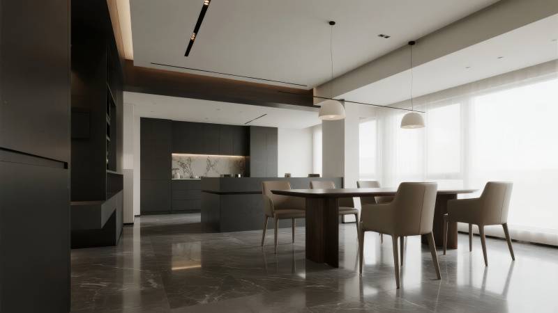 现代简约餐厅设计图片