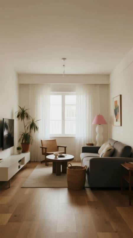 温馨现代客厅一角图片