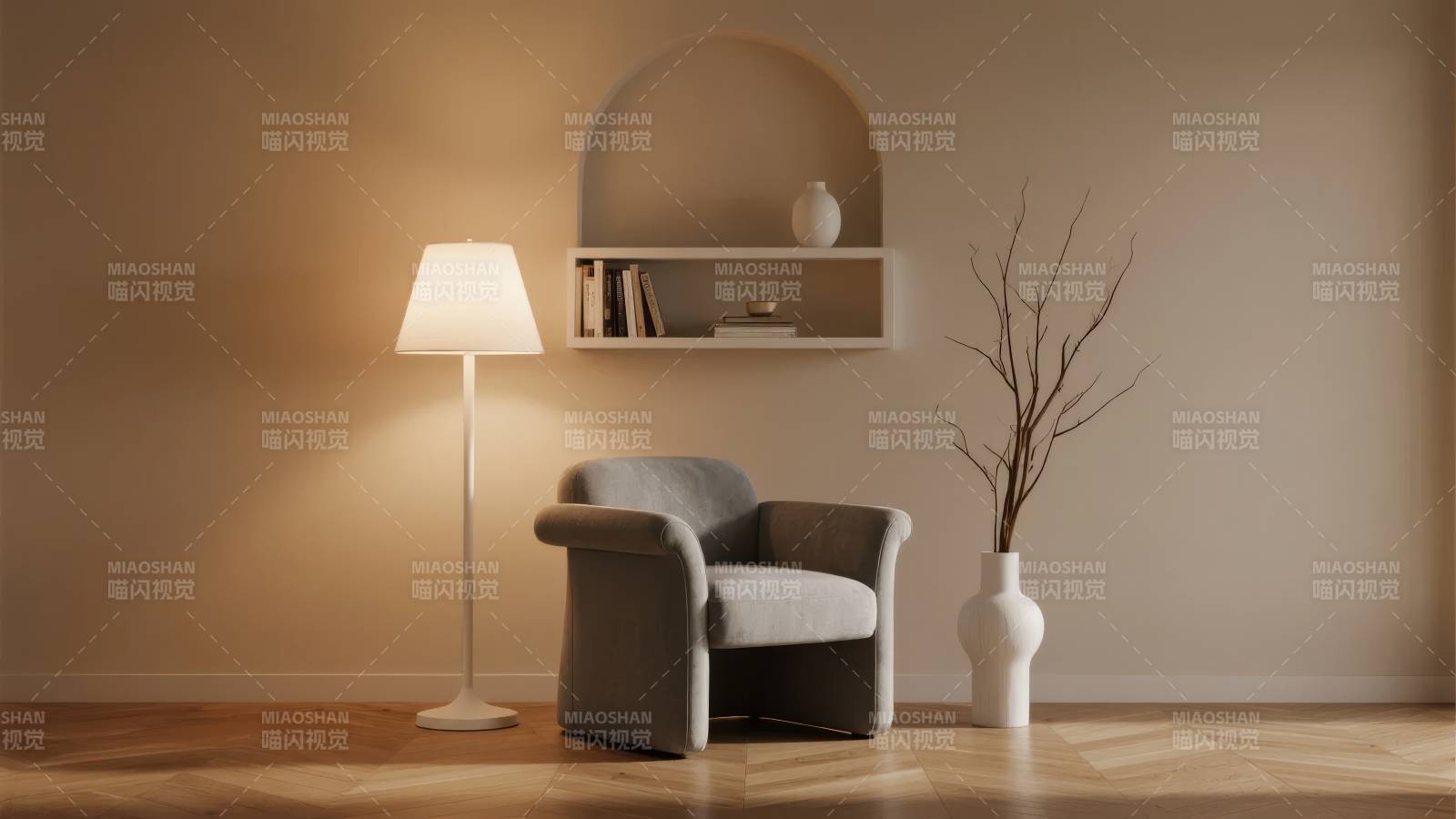 简约客厅一角图片