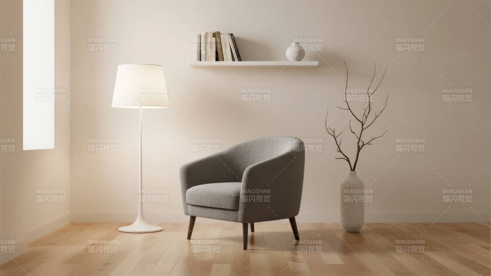 简约客厅一角图片