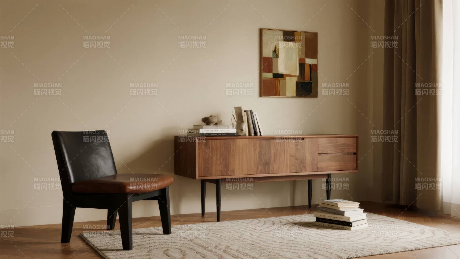 简约客厅一角图片