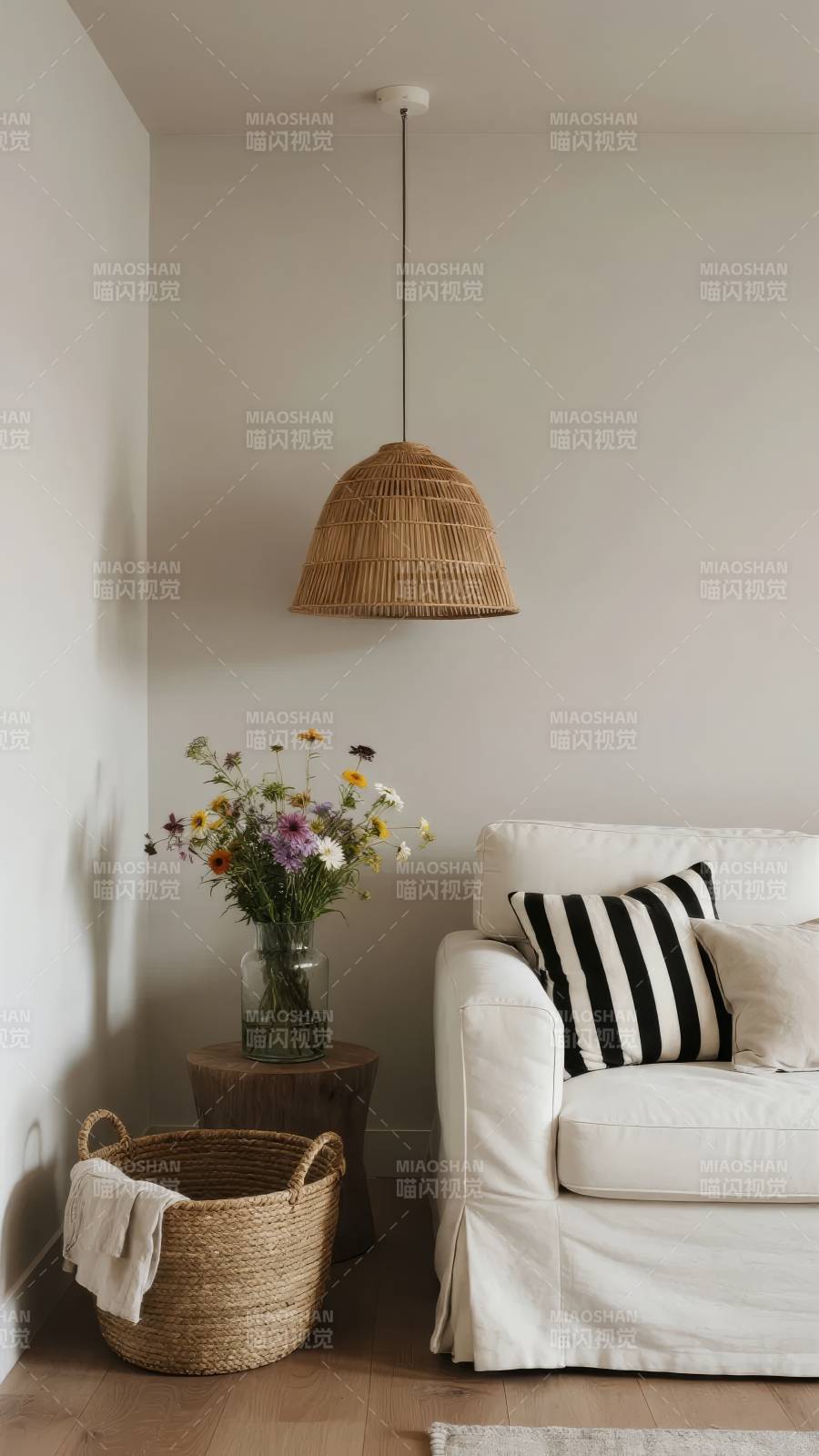 简约客厅一角图片