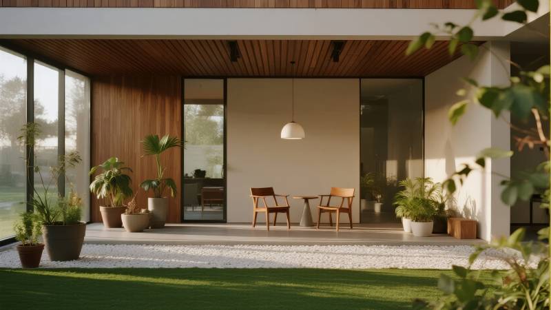 现代庭院生活图片