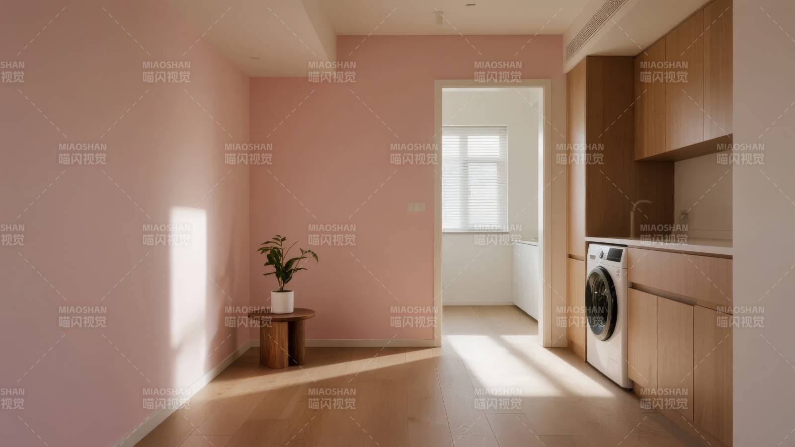 粉红温馨家居一角图片