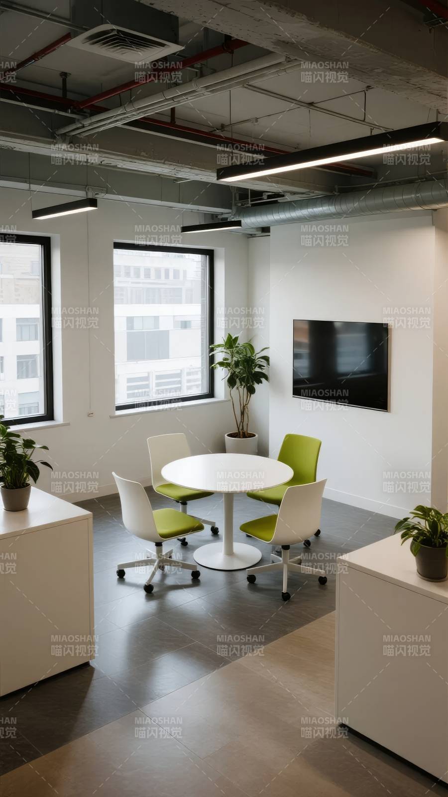 现代简约办公区图片