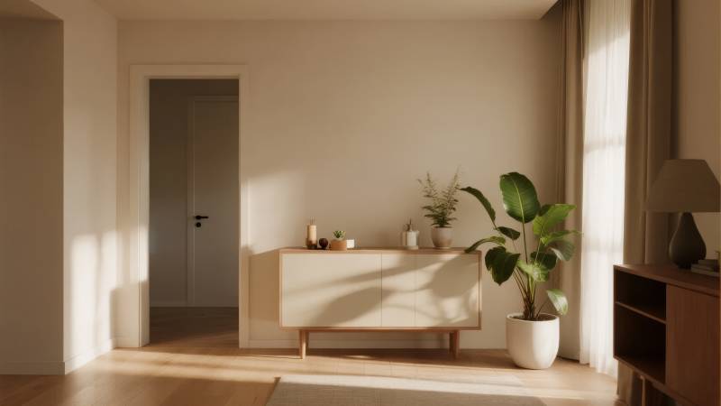 简约客厅 自然光洒落图片