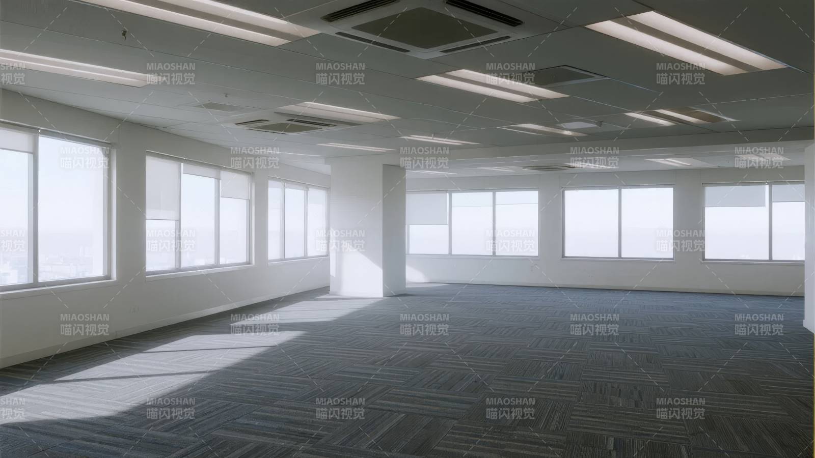 明亮空旷办公室图片