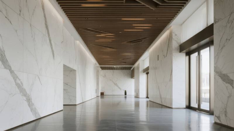 现代大理石长廊图片