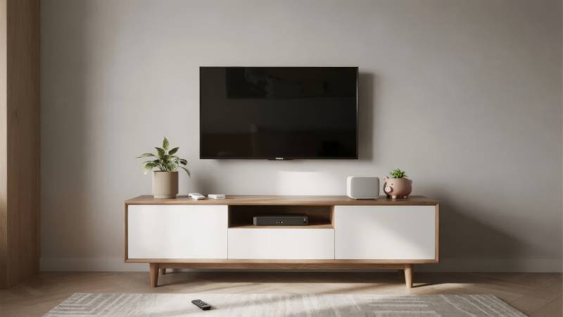 简约电视柜客厅布置图片