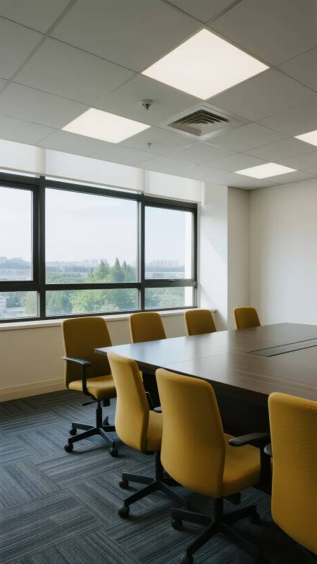 现代会议室一角图片