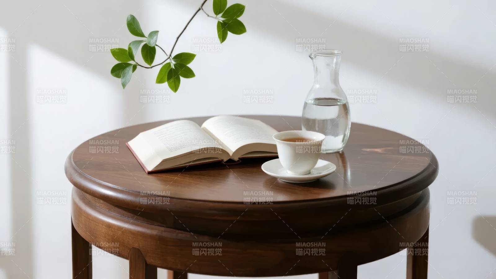 静谧时光 书与茶香图片