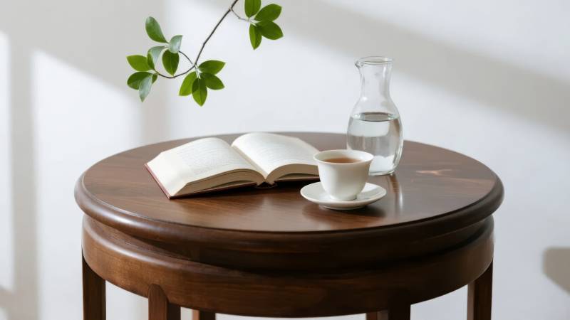 静谧时光 书与茶香图片