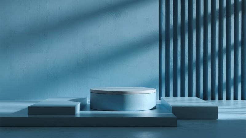 蓝调光影舞台图片