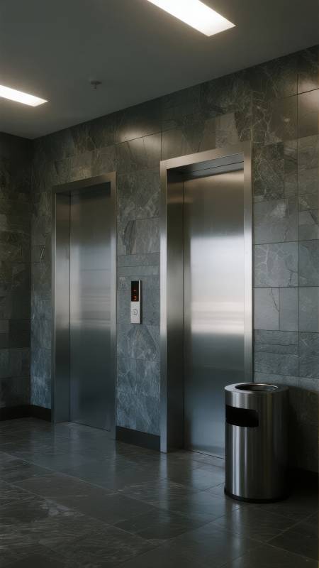 现代电梯厅图片