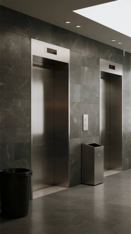 现代电梯厅图片