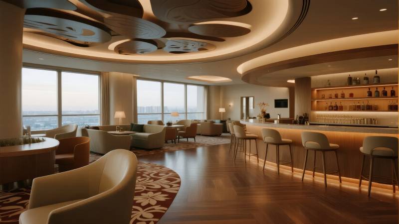 现代奢华酒店大堂图片