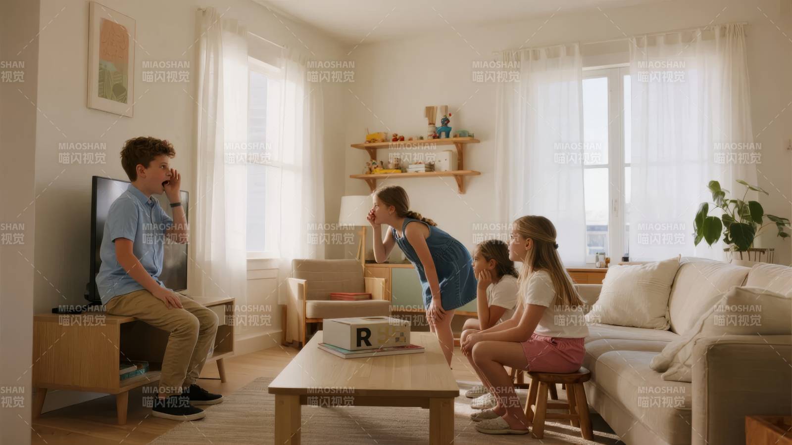 温馨家庭客厅时光图片