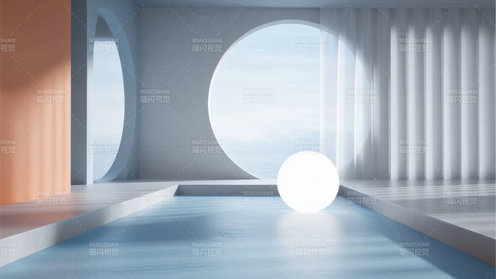 极简光影空间图片