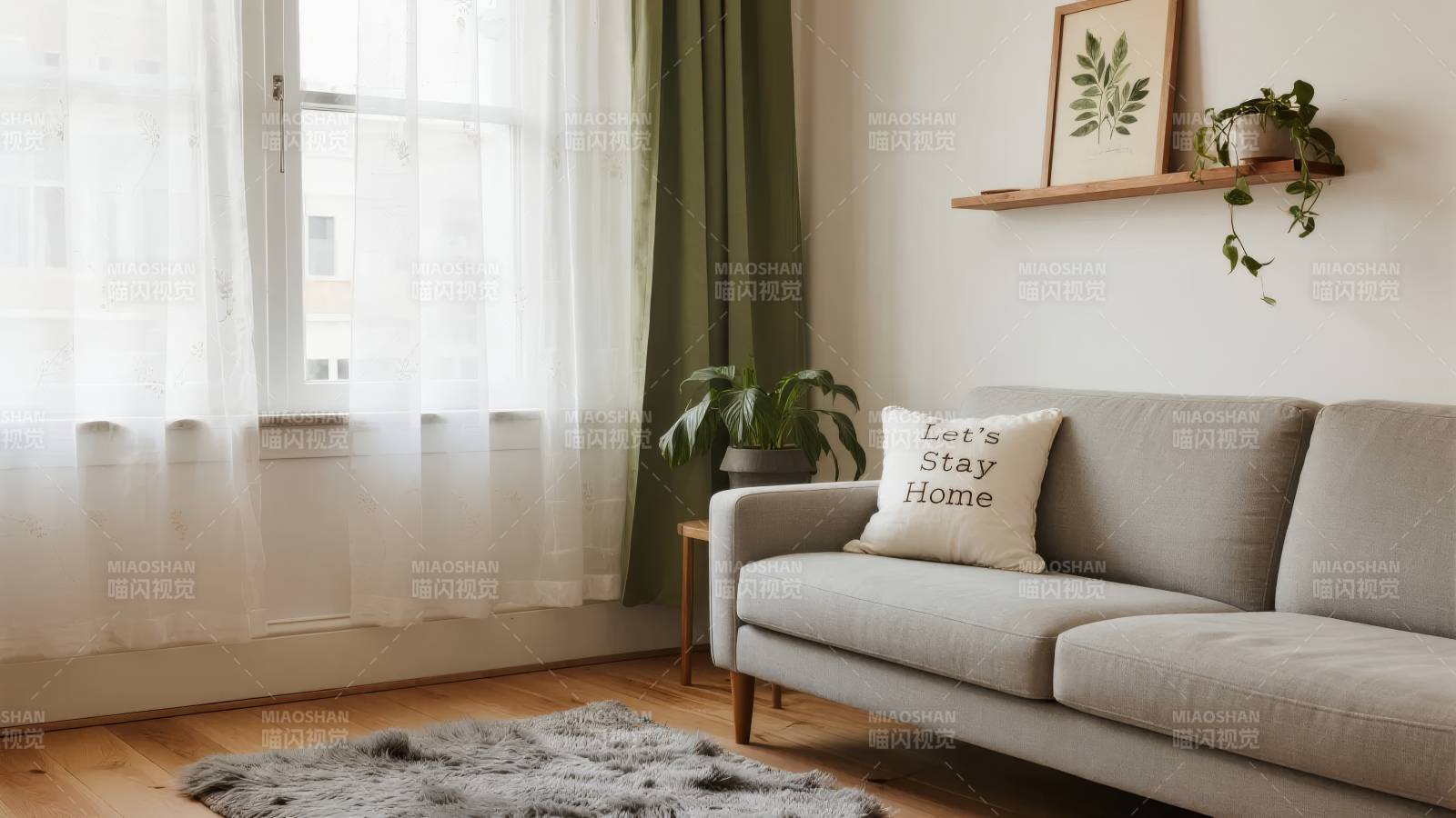 温馨居家客厅一角图片