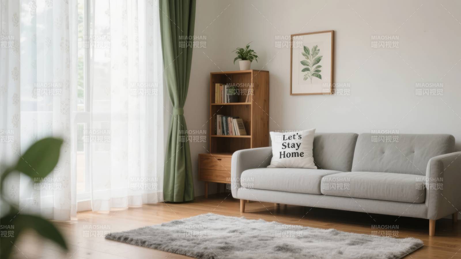 温馨居家客厅一角图片