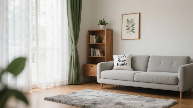 温馨居家客厅一角图片