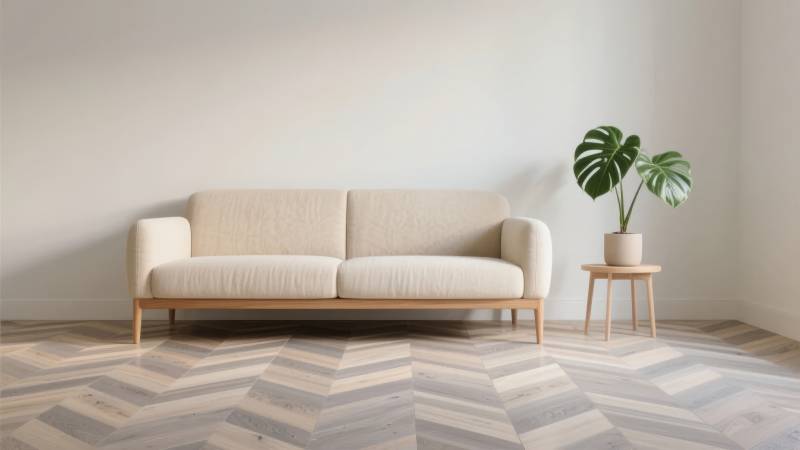 简约客厅沙发一角图片