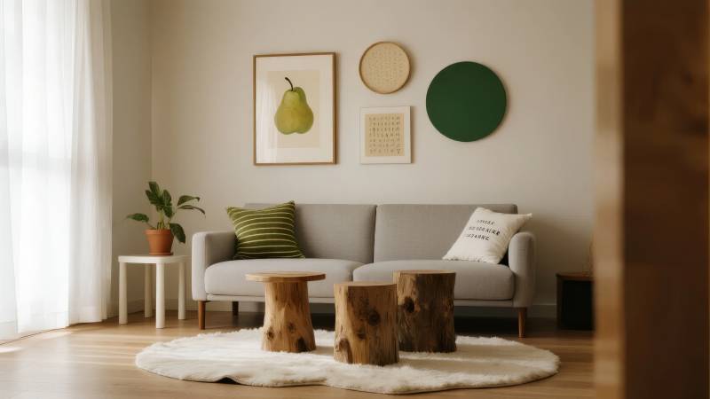 简约客厅布置图片