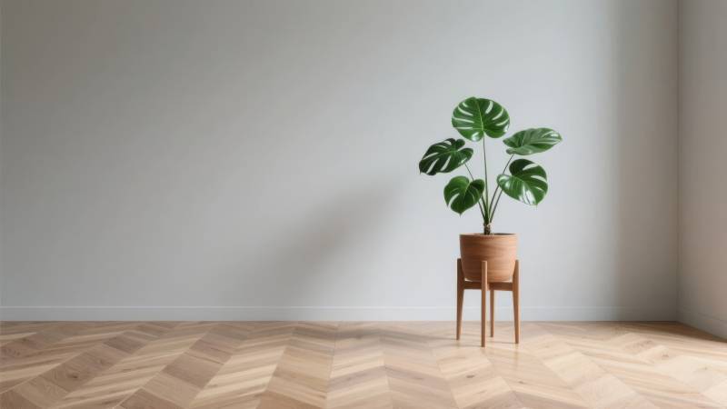 绿植静置简约角落图片