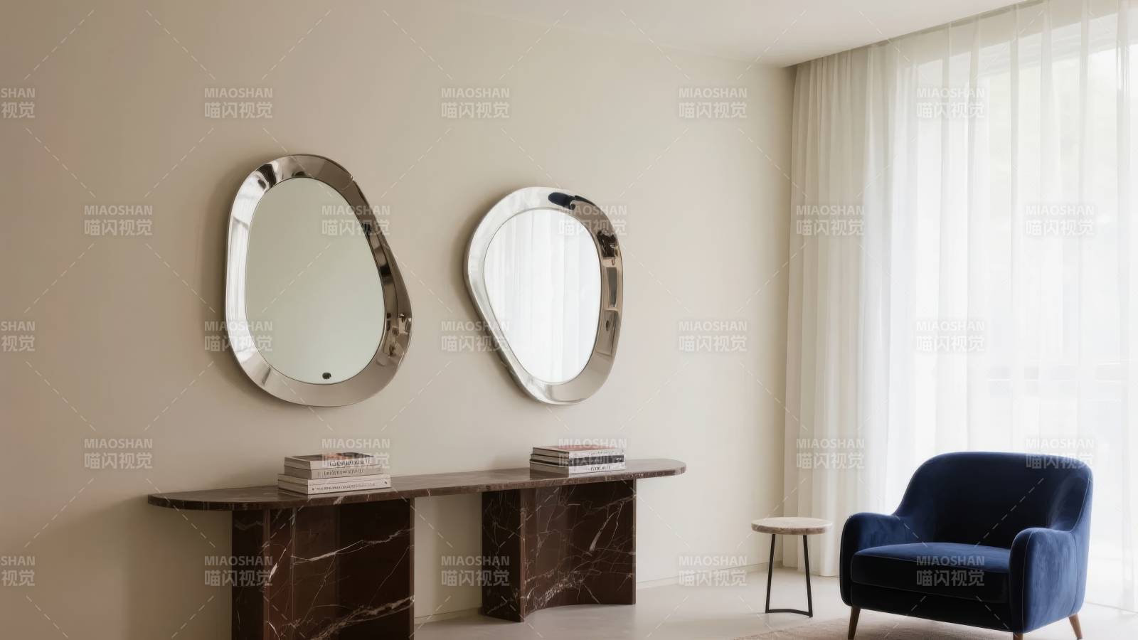 现代简约客厅一角图片