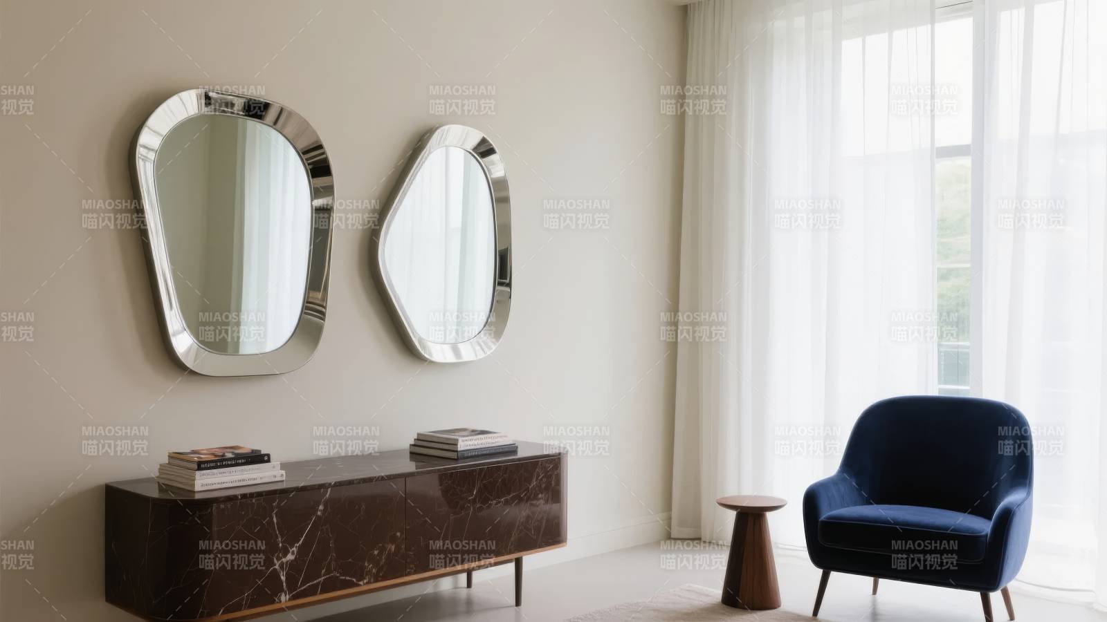 现代简约客厅一角图片