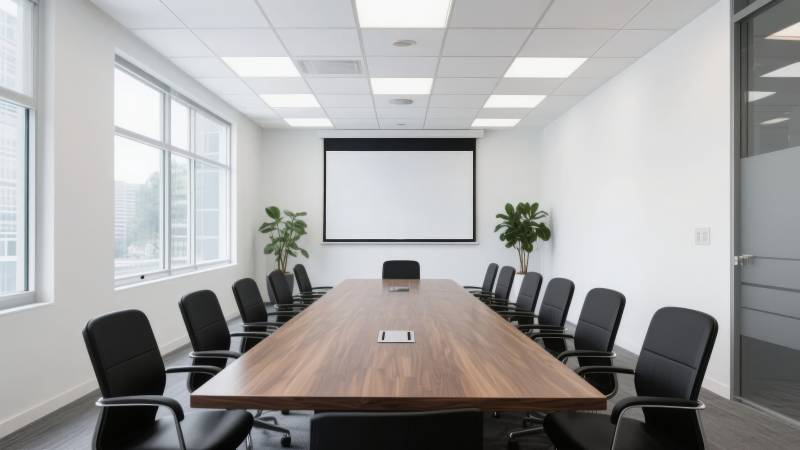 现代会议室全景图片