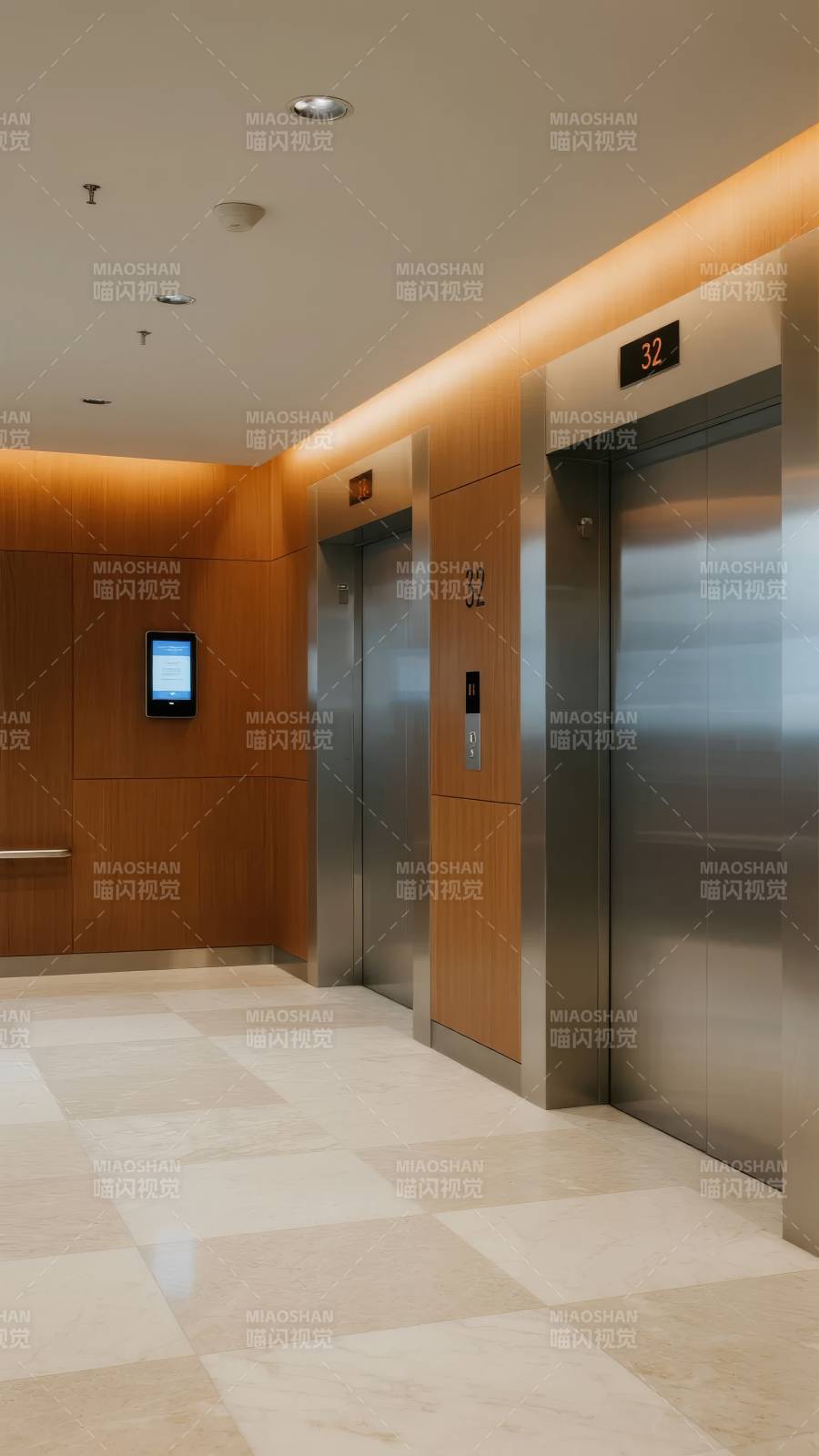 现代电梯厅层图片
