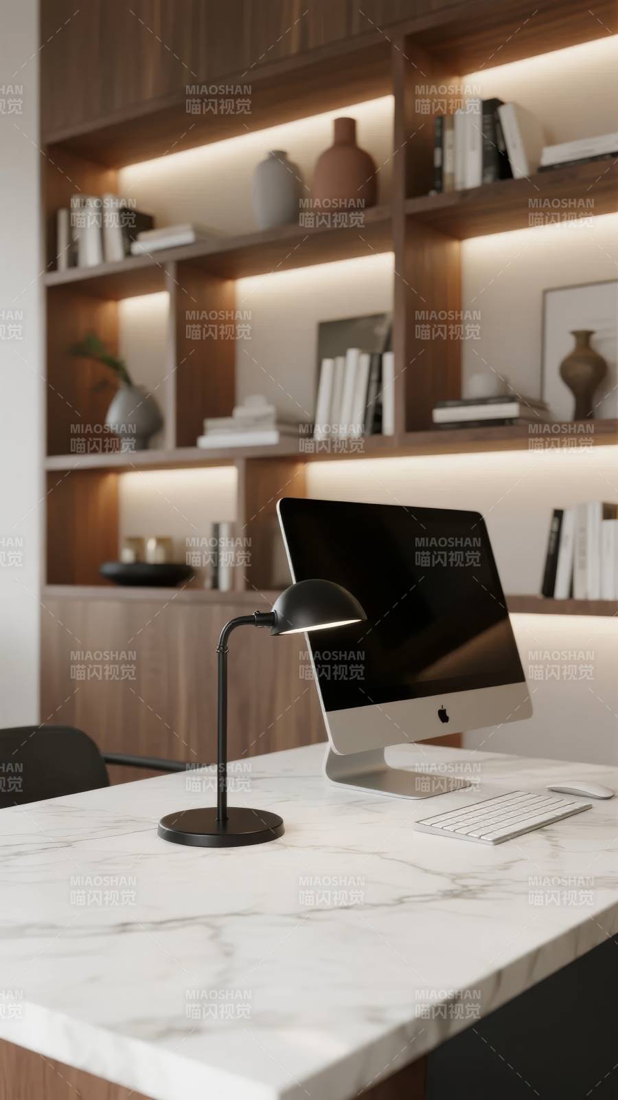 现代简约办公桌图片