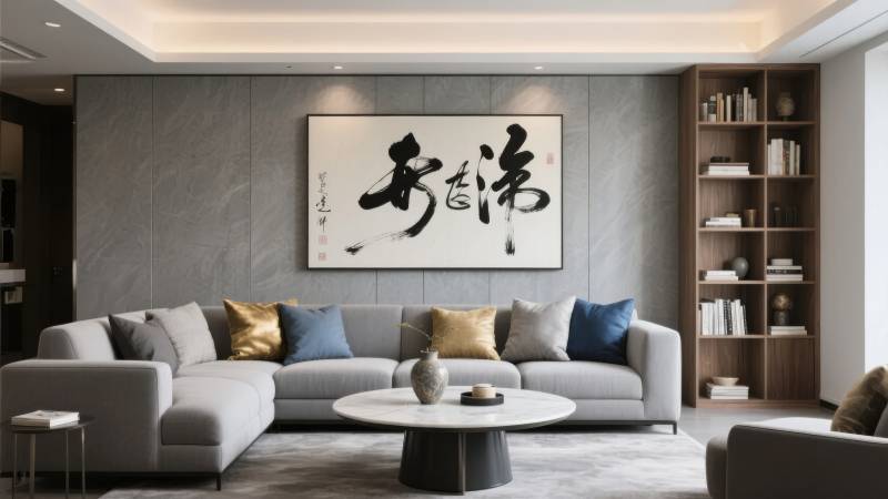 现代中式客厅设计图片