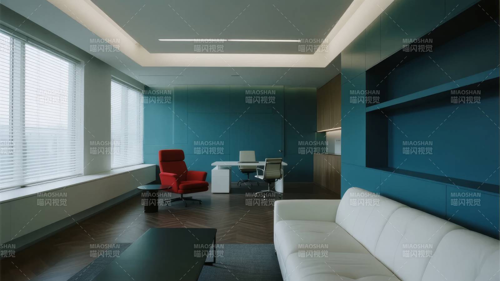 现代简约办公室图片