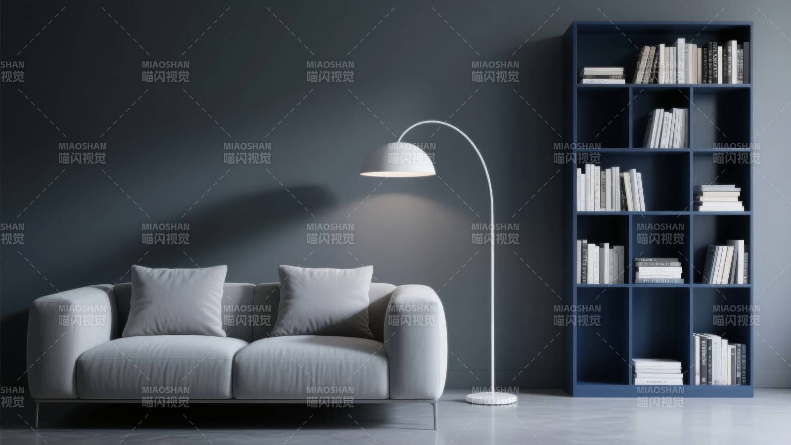 现代简约客厅一角图片