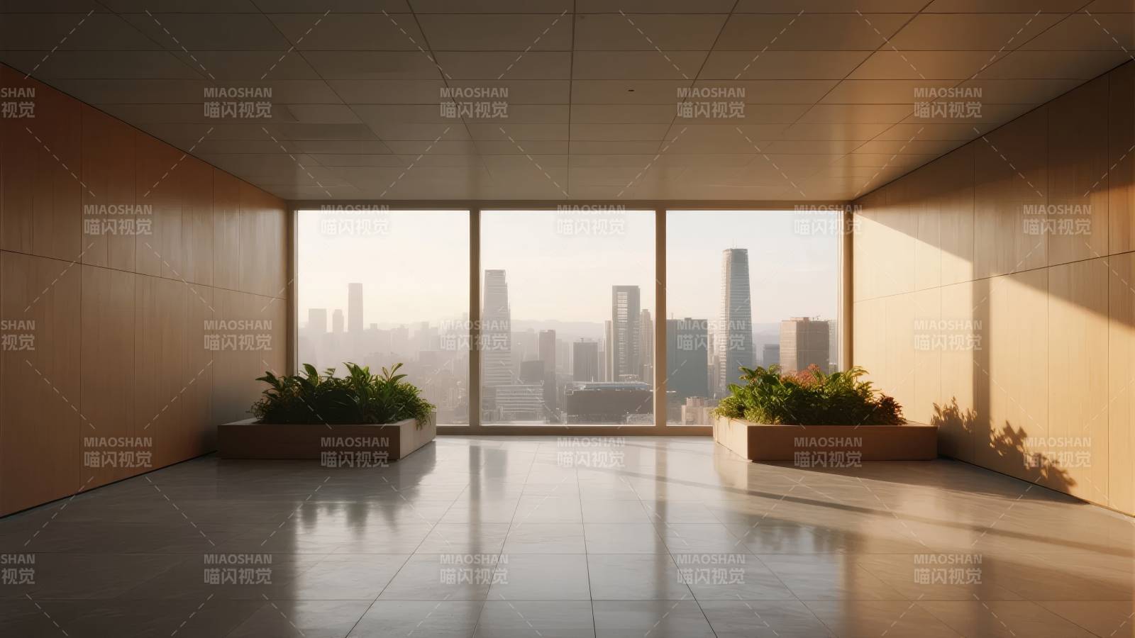 城市天际线窗景图片