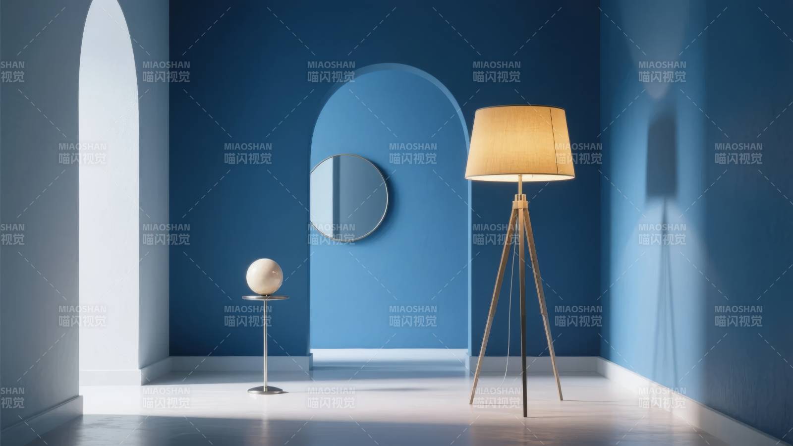 蓝调静谧空间图片