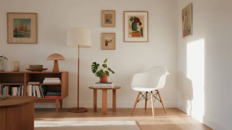 简约客厅一角图片