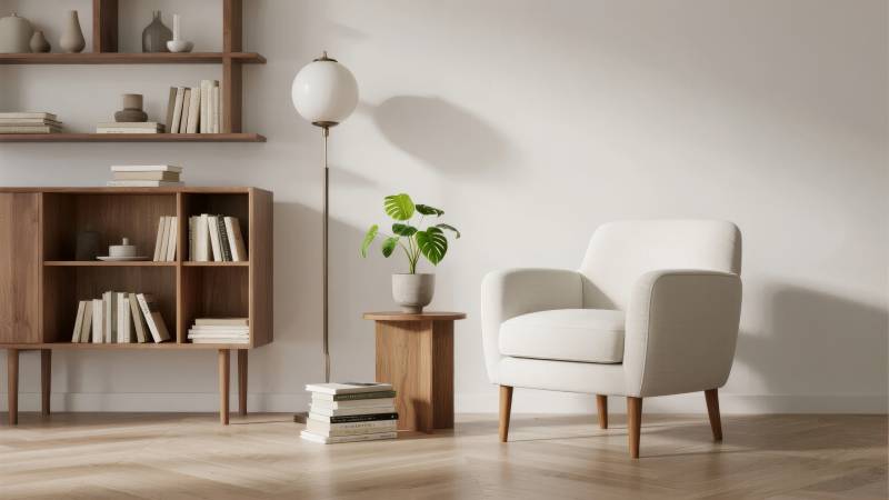 简约客厅一角图片