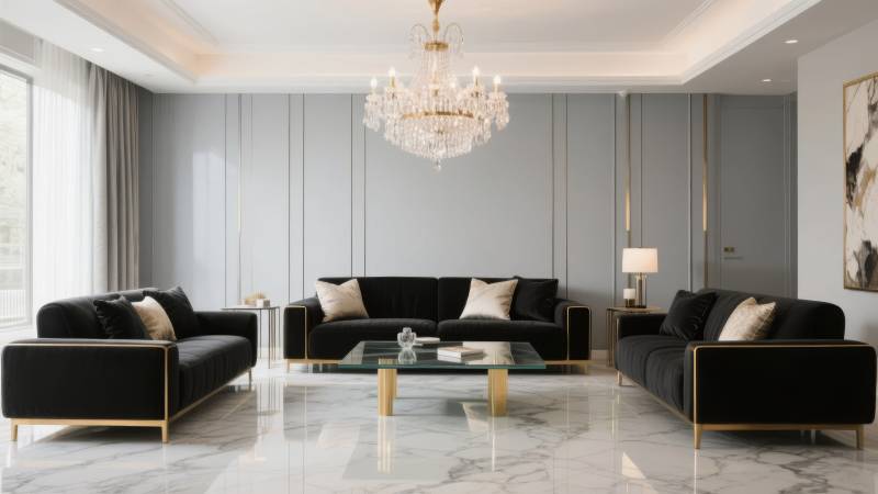 现代客厅奢华风图片