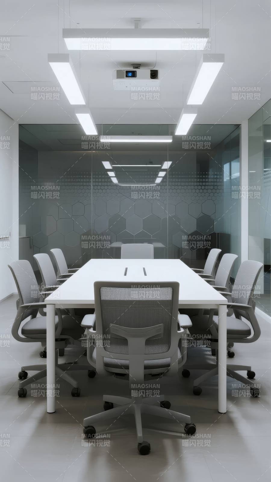 现代简约会议室图片