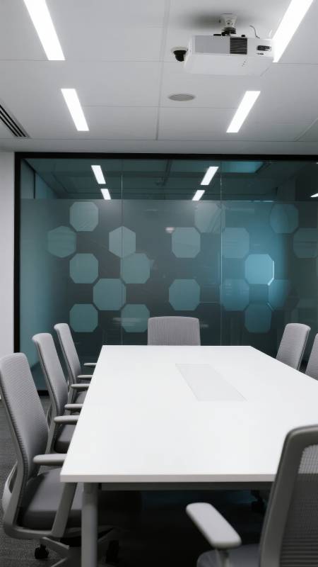 现代简约会议室图片