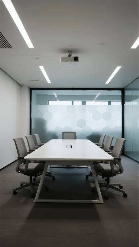 现代简约会议室图片
