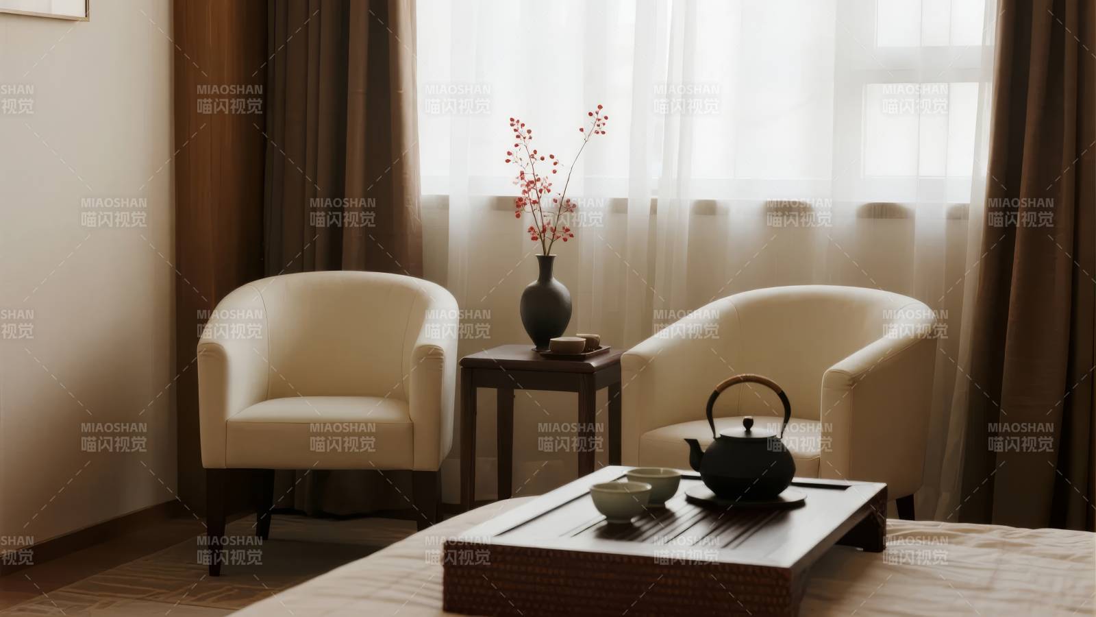 雅致茶室一角图片