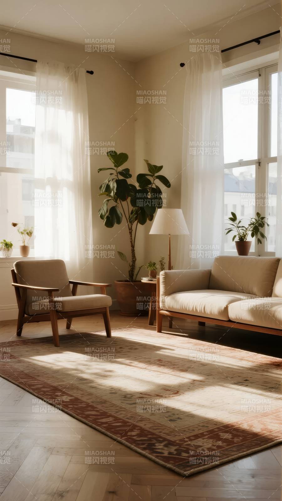 阳光客厅静谧时光图片