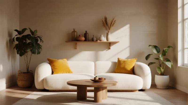 简约客厅 阳光满屋图片